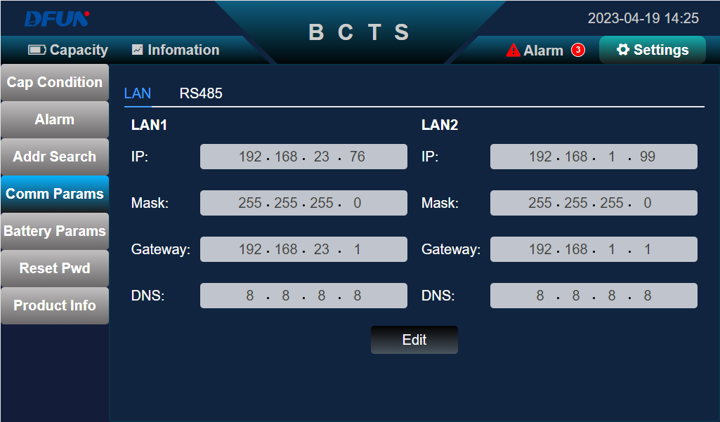 Probador de capacidad del banco de baterías DFCT48 48V